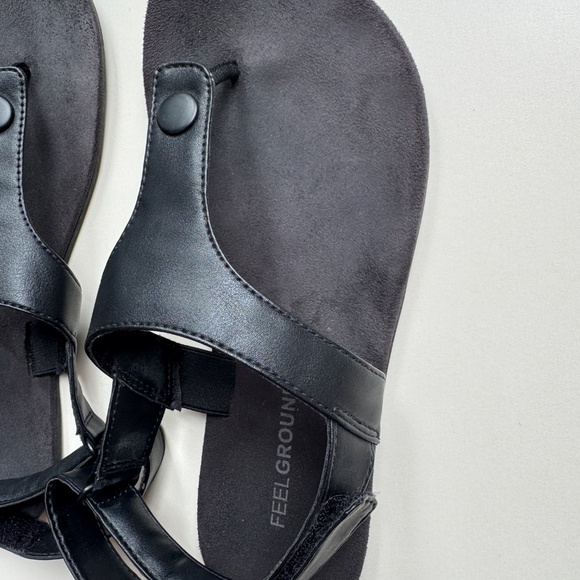 Feelgrounds Seaside Luxe Sandals- Women’s Size 8, Vegan, Black Barefoot sandals - Picture 11 of 16